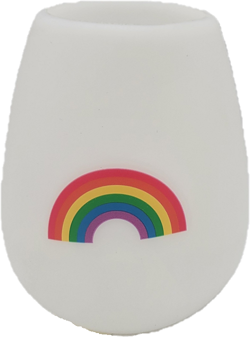 RAINBOW SILICONE WINE CUP 12.5oz.