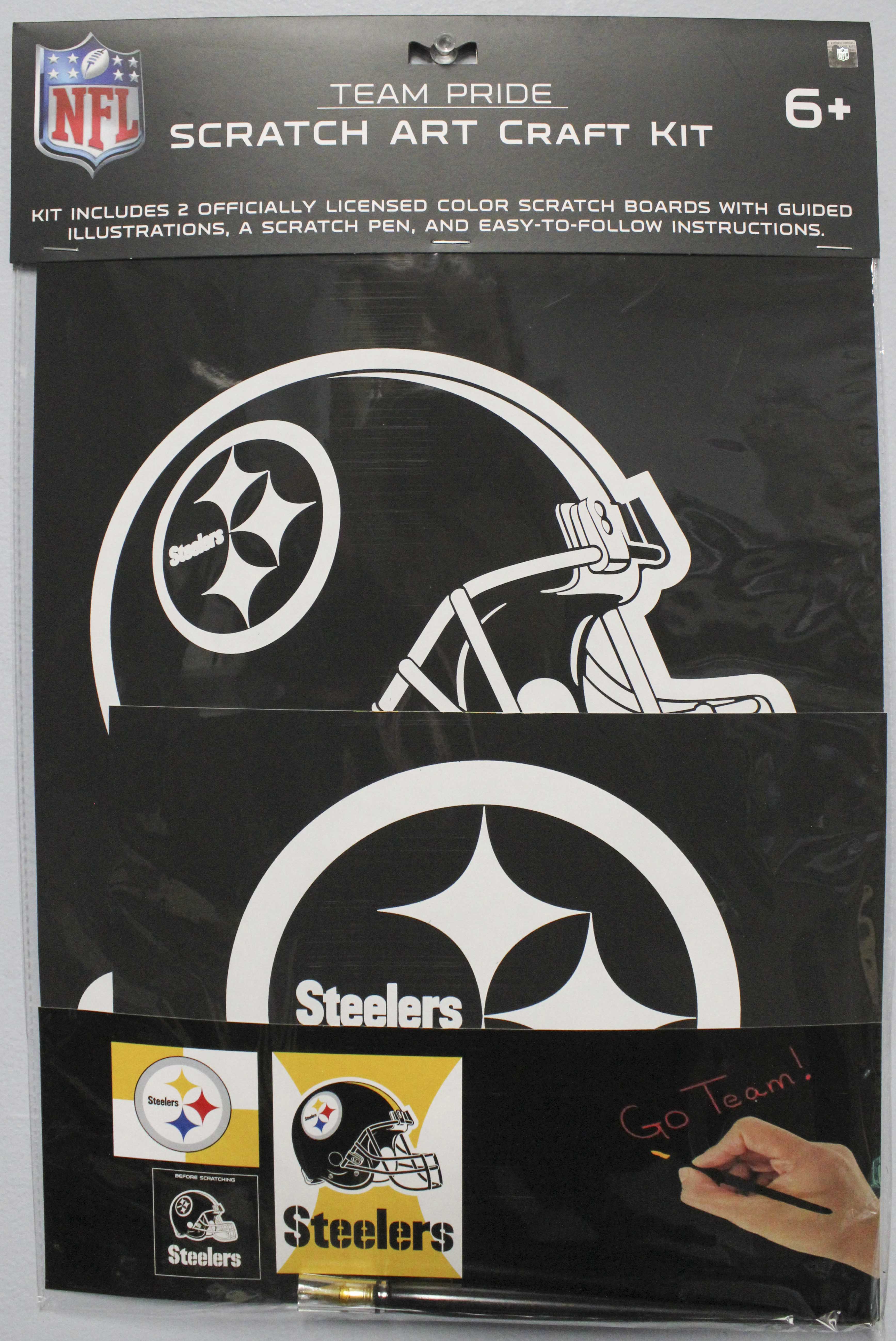 PITTSBURGH STEELERS SCRATCH ART CRAFT KIT