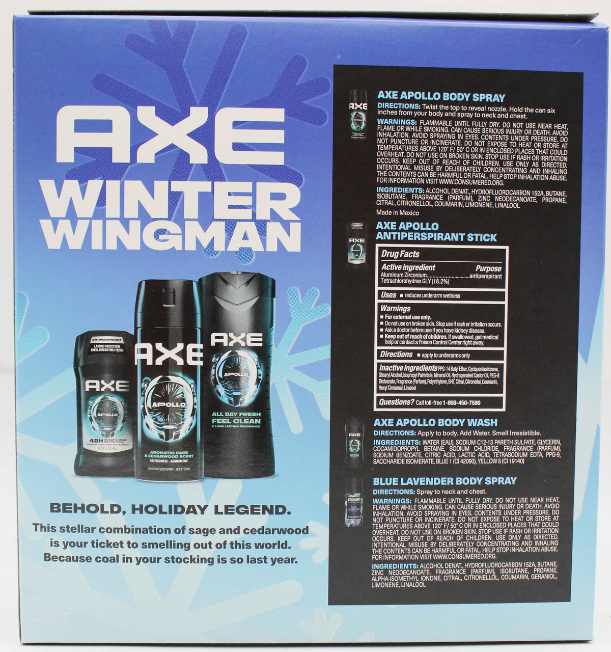 AXE APOLLO 4pc MIXED GIFT BOX EXP 8/31/2027