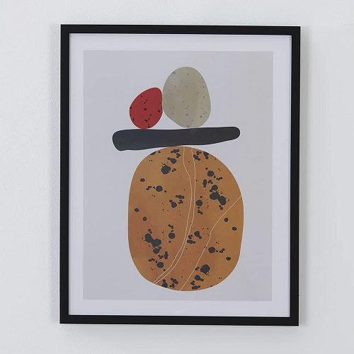 BALANCING ROCKS FRAMED PRINT 16"L x 20"H