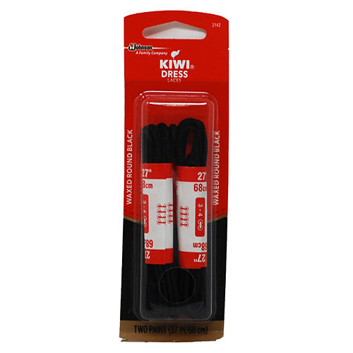 KIWI DRSS SHOE LACE 27"/2PR-RND/BLACK