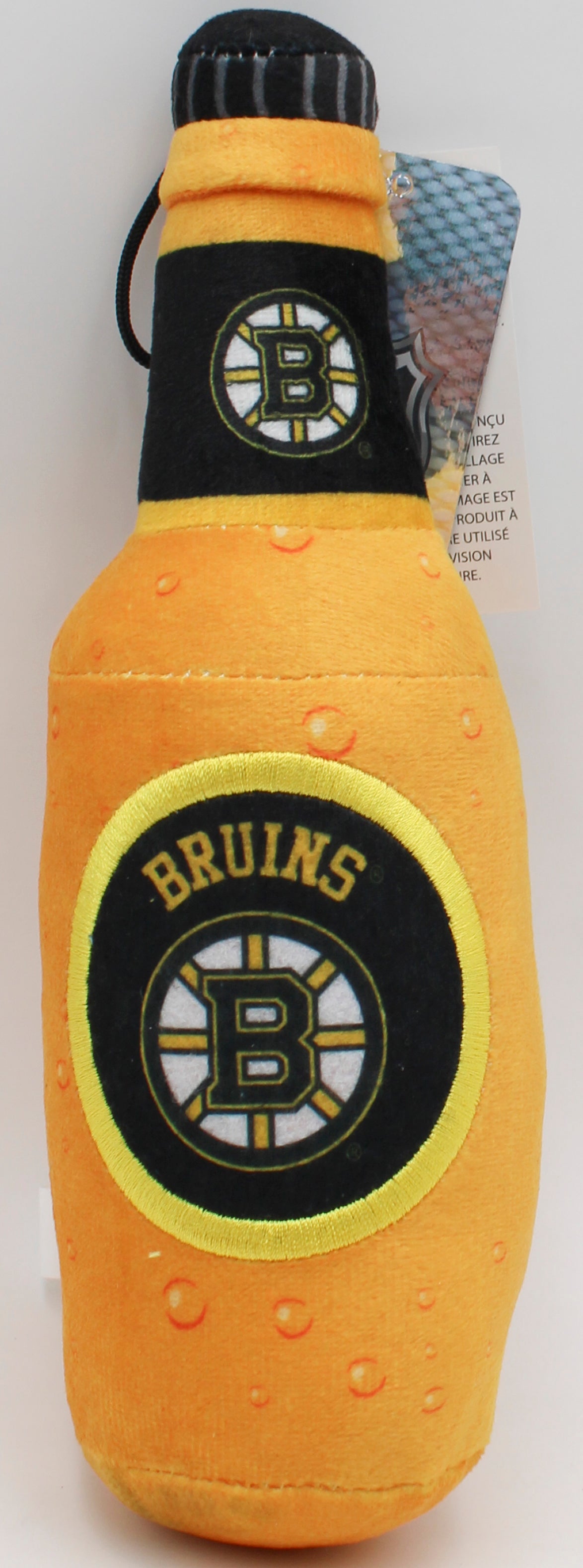 NHL  BOSTON BRUINS BOTTLE DOG TOY NI