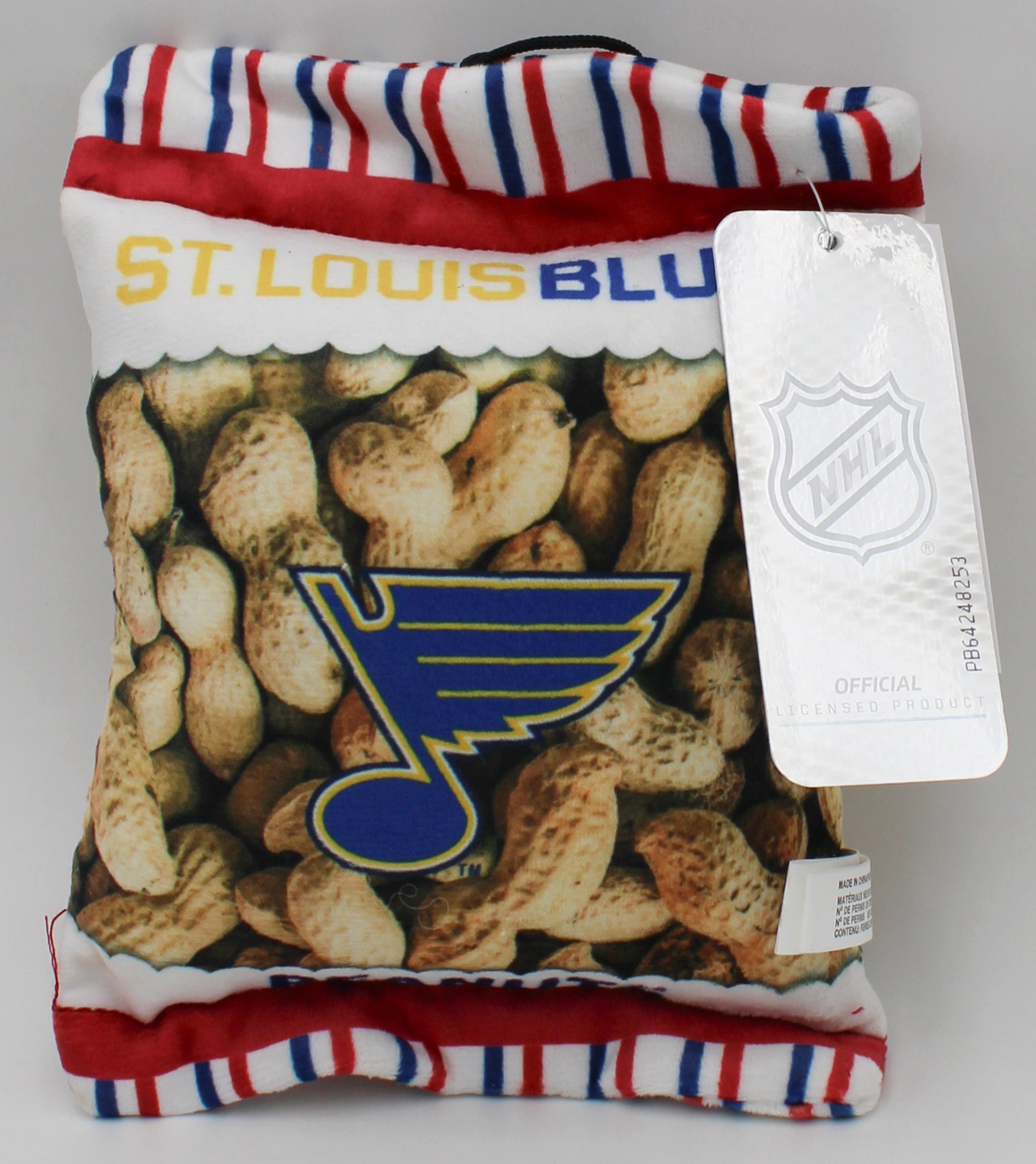 NHL  ST.LOUIS BLUES PEANUT BAG DOG TOY NI