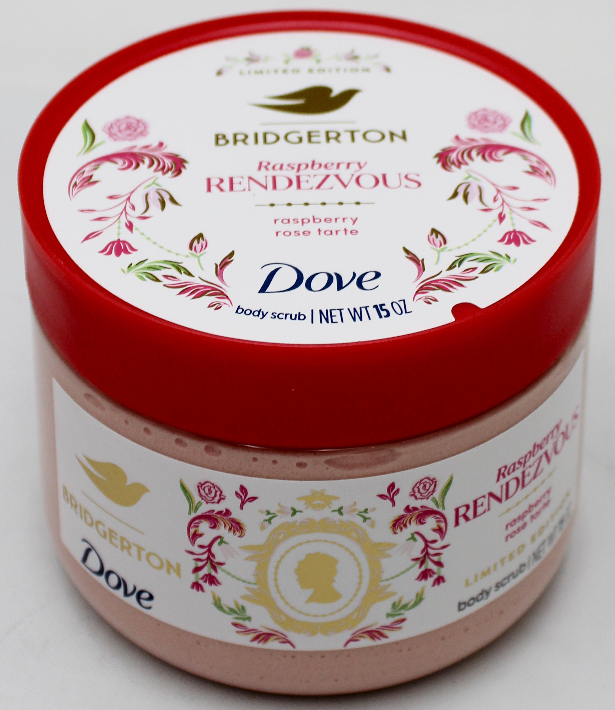 DOVE BEAUTY BRIDGERTON BODY SCRUB RASPBERRY RENDEODORANTzVOUS 15oz