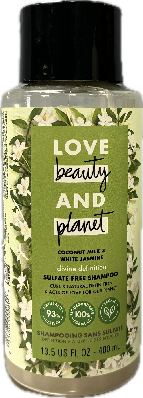 LOVE BEAUTY AND PLANET SHAMPOO 13.5oz COCONUT MILK & WHITE JASMINE