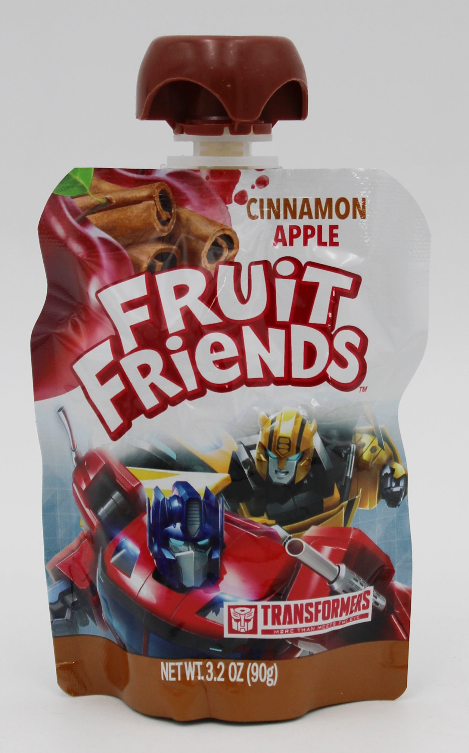 TRANSFORMERS FRUIT FRIENDS ORGANIC CINNAMON APPLE FRUIT SAUCE 10PK  Box  4 BOXES PER CASE Best By 12/8/25