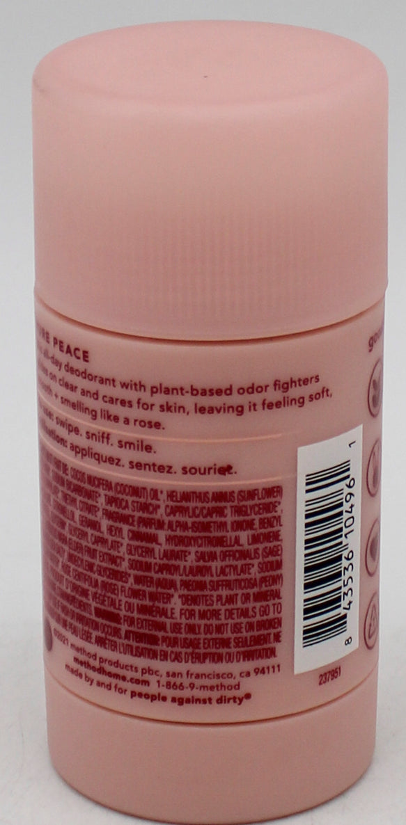 SP METHOD DEODORANT ALUMINUM FREE PURE PEACE 2.65oz