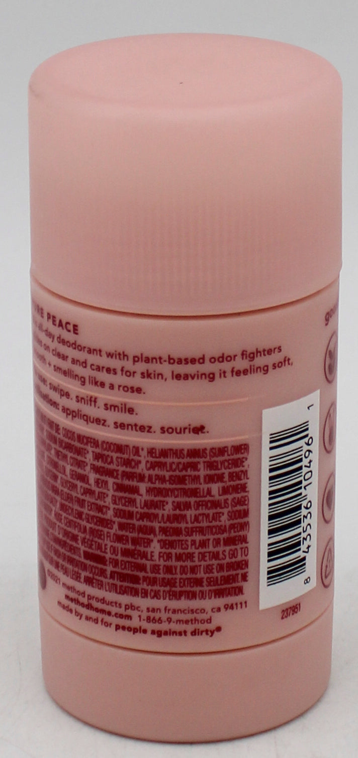 SP METHOD DEODORANT ALUMINUM FREE PURE PEACE 2.65oz