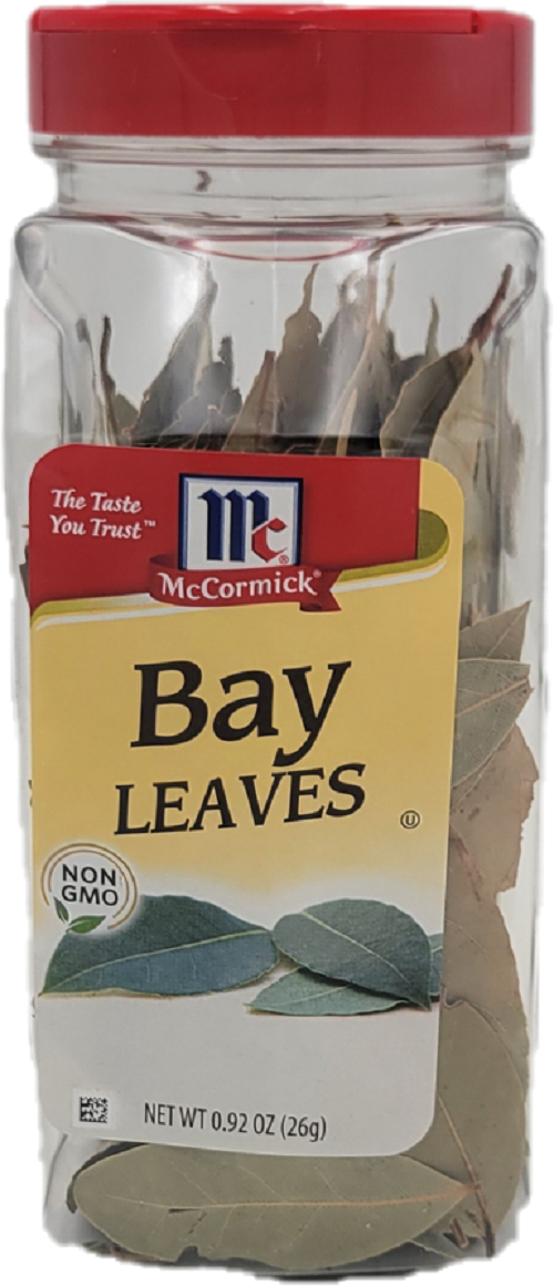 MCCORMICK BAY LEAVES TURKISH 0.92oz BEST BY 7/29/2026