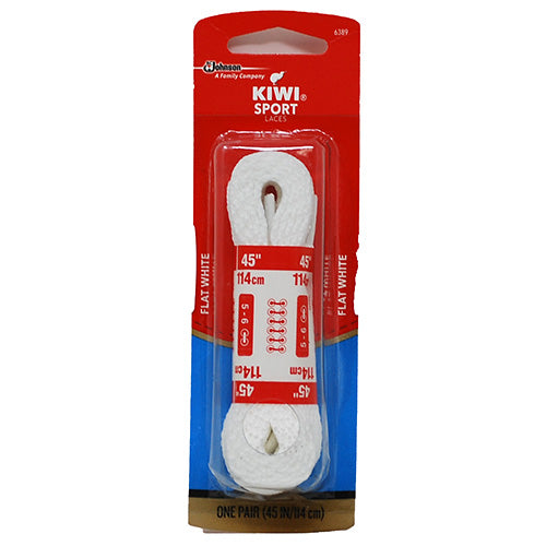 KIWI SPORT SHOE LACE 45"/1PR-WHITE