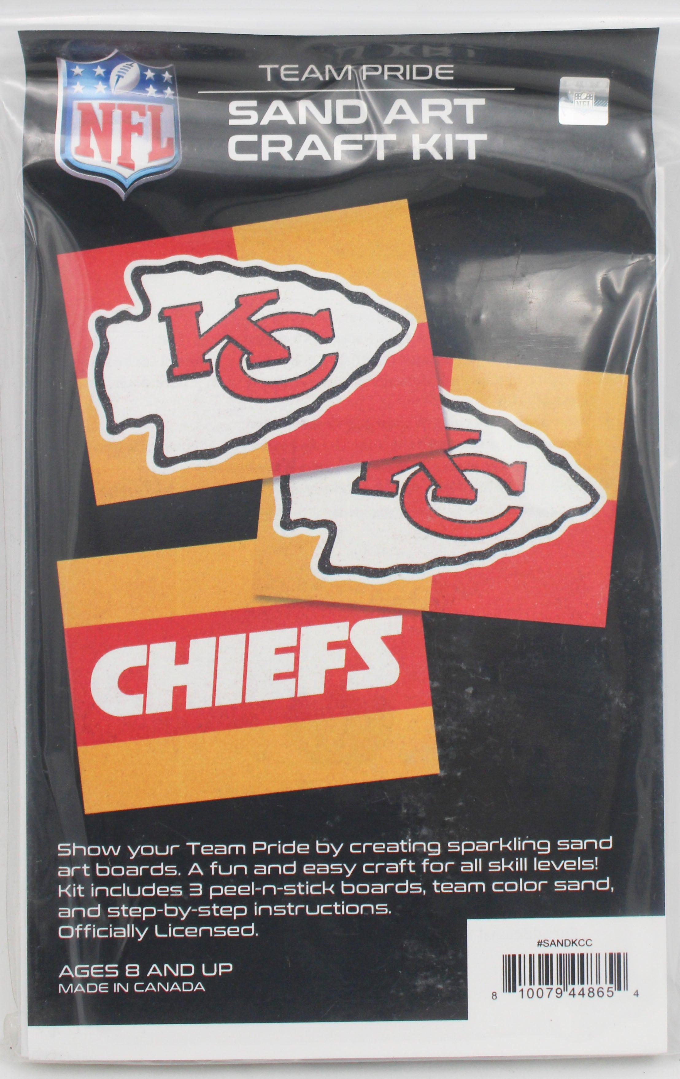 KANSAS CITY CHIEFS SAND ART CRAFT KIT