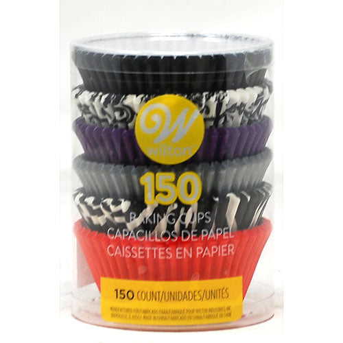 WILTON BAKING CUP 150CT-ZEBRA DAMASK
