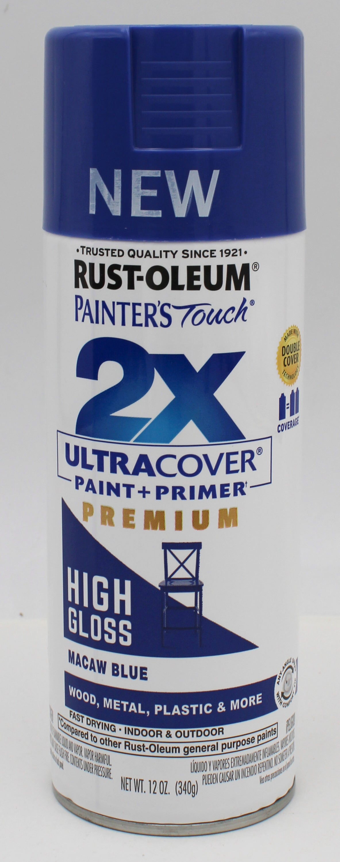 RUST-OLEUM PAINTER TOUCH 2X SPRAY PAINT MACAW BLUE  12oz. NI