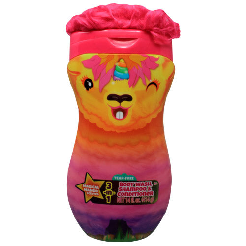 LLAMACRN KIDS 3in1 BDYWSH 14oz-MNGO