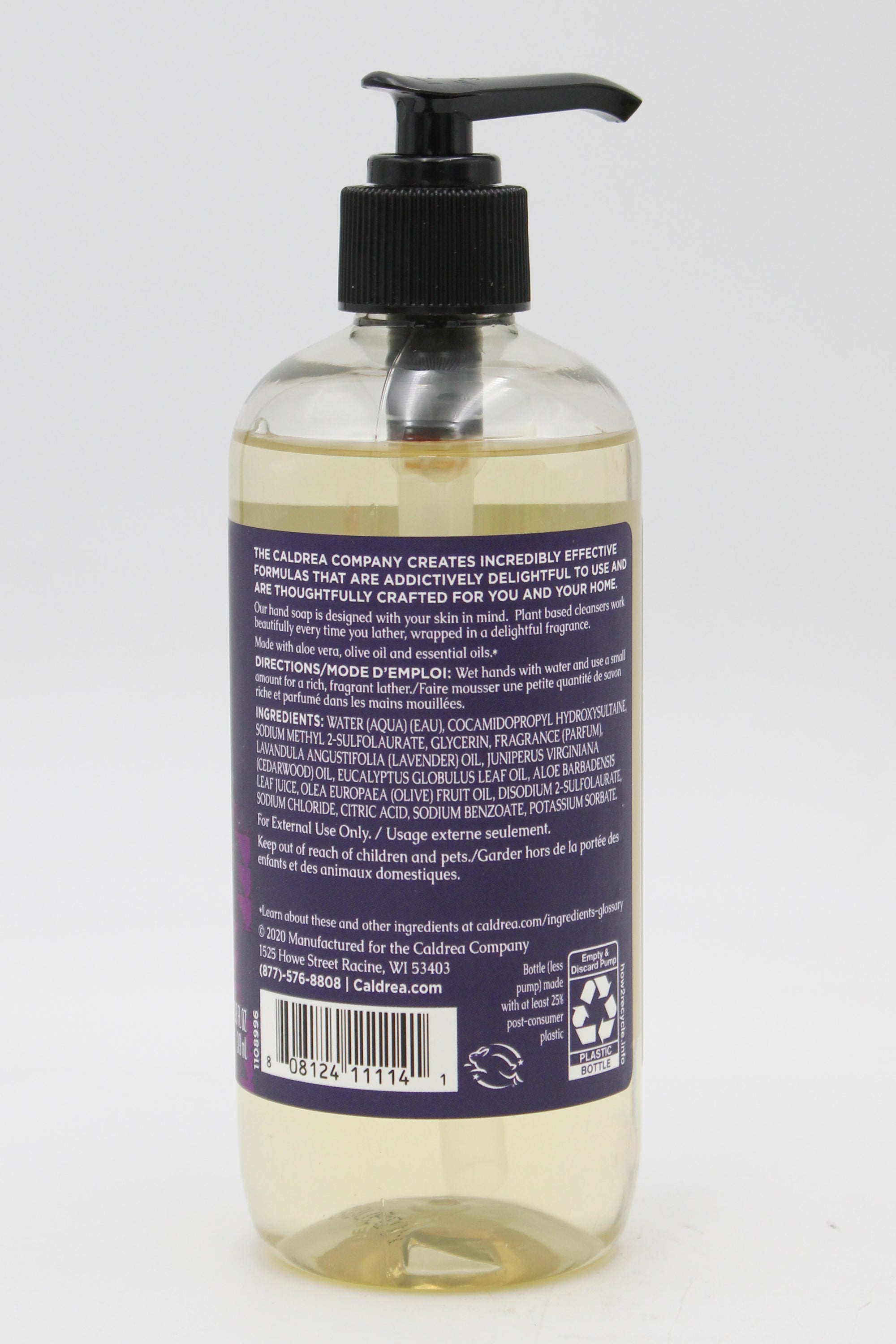 CALDREA HAND SOAP LAVENDER CEDAR LEAF 10.8oz US