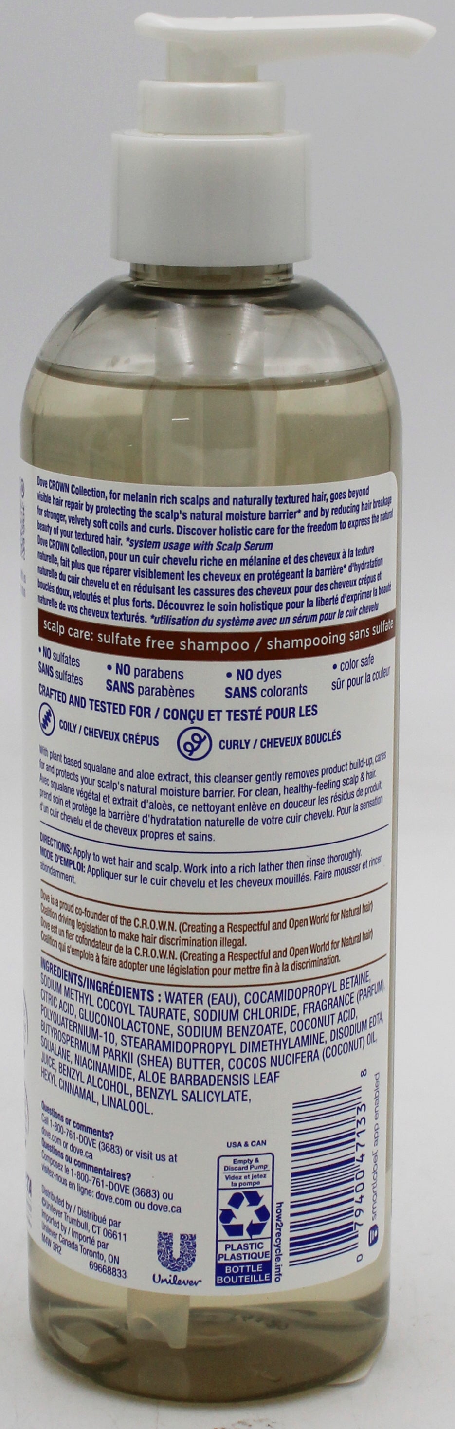 DOVE SHAMPOO SCALP THERAPY 11.5oz/340ml