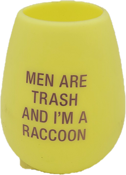 MEN ARE TRASH SILICONE WINE CUP 12.5oz