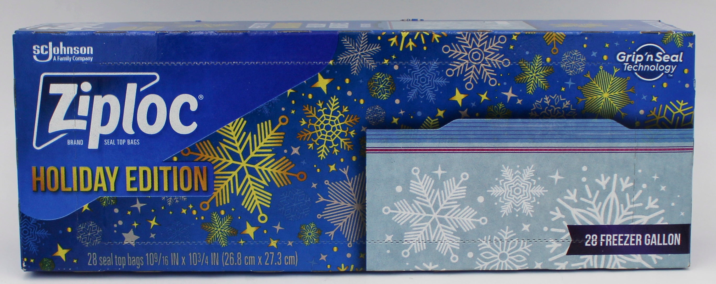 SP ZIPLOC BAG 28-CT HOLIDAY FREEZER GALLON