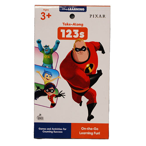 DISNEY LEARNING PIXAR TAKE ALONG 123s AGES 3+/64 PAGES/7.5"X4.5" PP $3.49