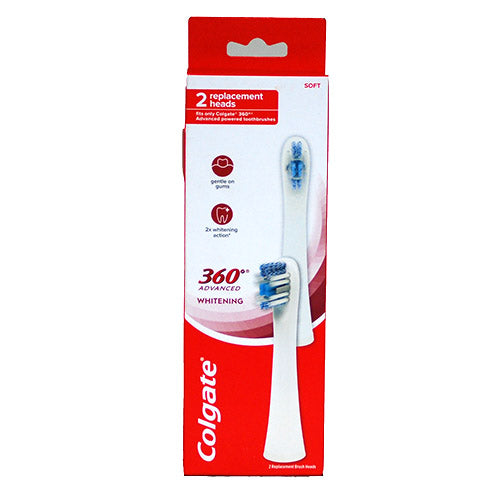 COLGATE 360 T/BRSH RPLCMNT HEAD 2CT/NI