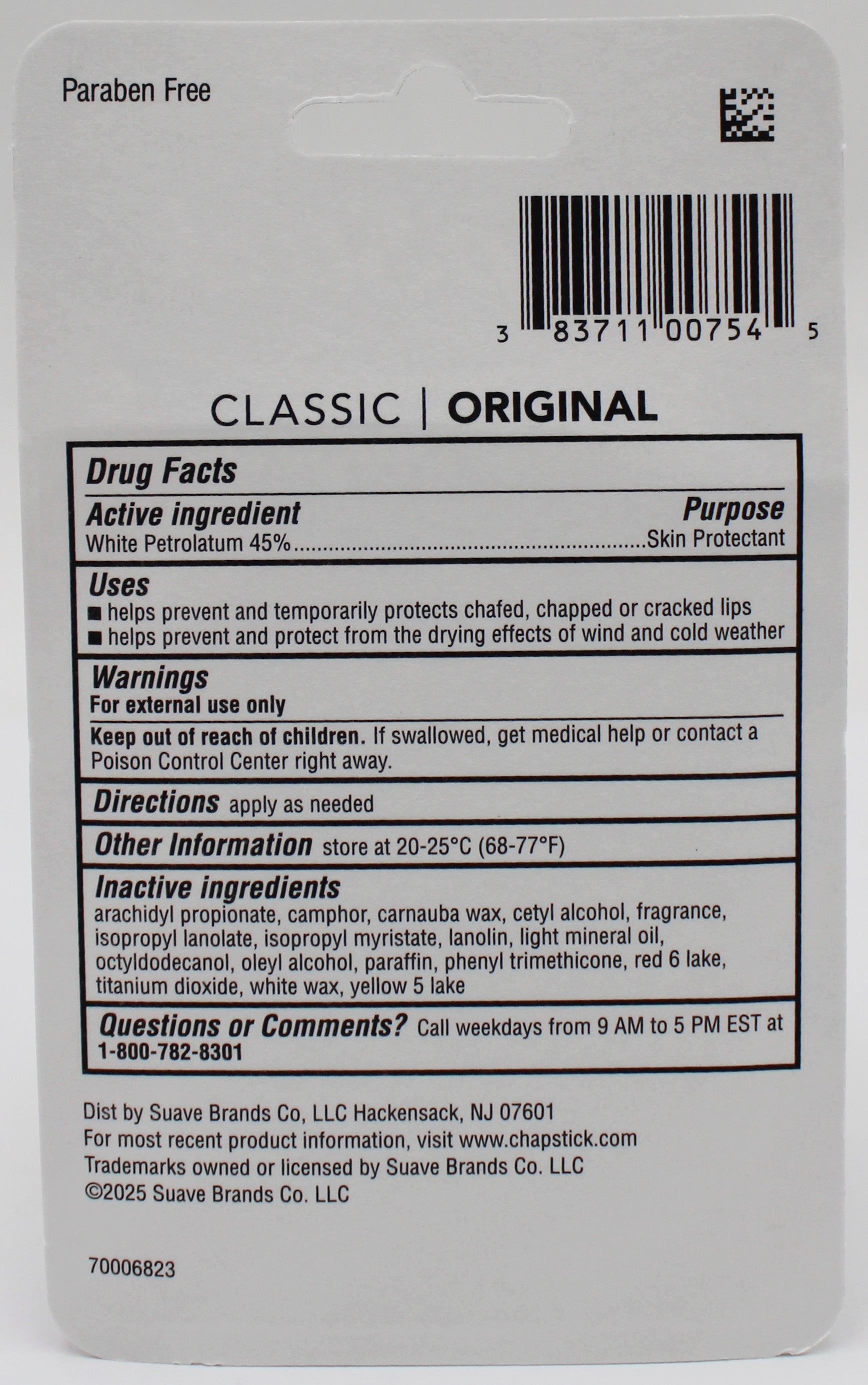 CHAPSTICK REGULAR 3PK .45OZ AMERICANA  EXP 2/29/2028
