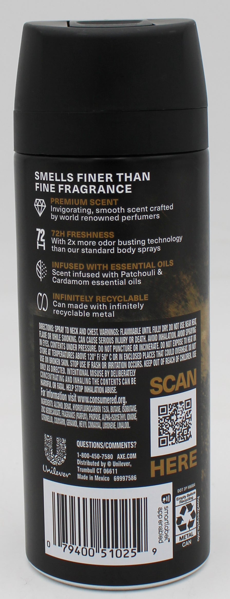 AXE BODY SPRAY LATTE 4oz