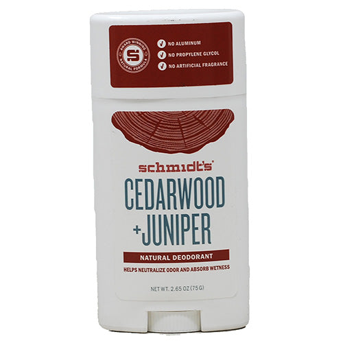 SCHMIDTS NATL DEODRNT 2.65oz-CEDARWOOD+JUNIPER