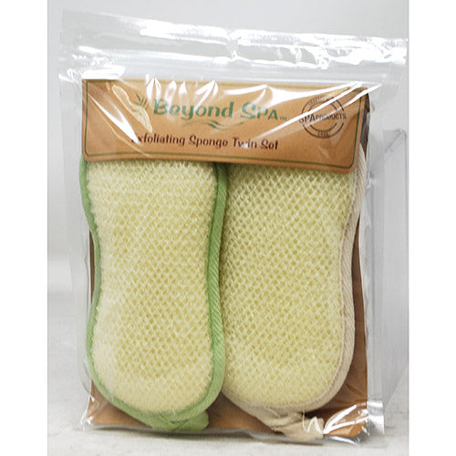 BEYOND SPA EXFOLIATING SPONGE 2PK