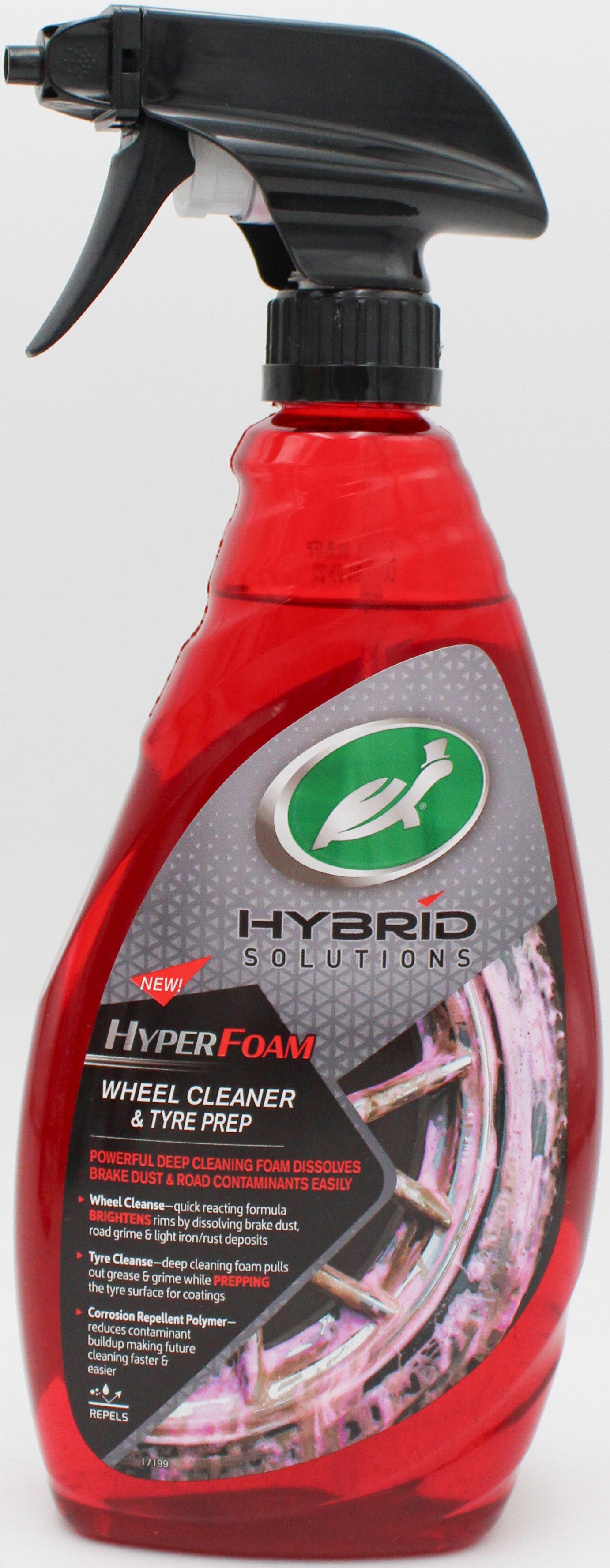 SP TURTLE WAX HYBRID SOLUTION HYPER FOAM WHEEL CLEANER & TIRE PREP 680 ml