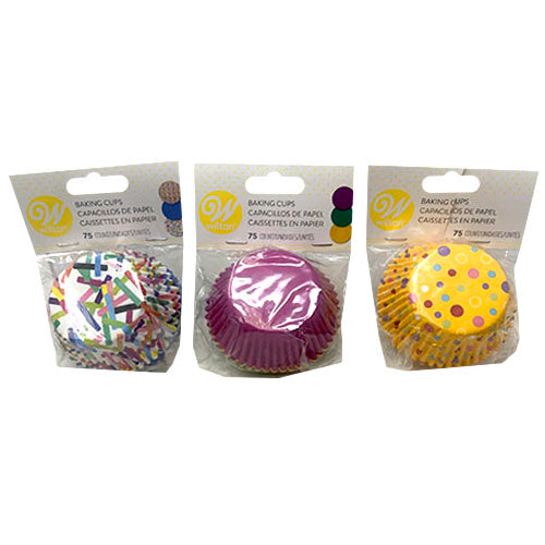 SP WILTON BAKING CUPS 2"/75CT-ASST.