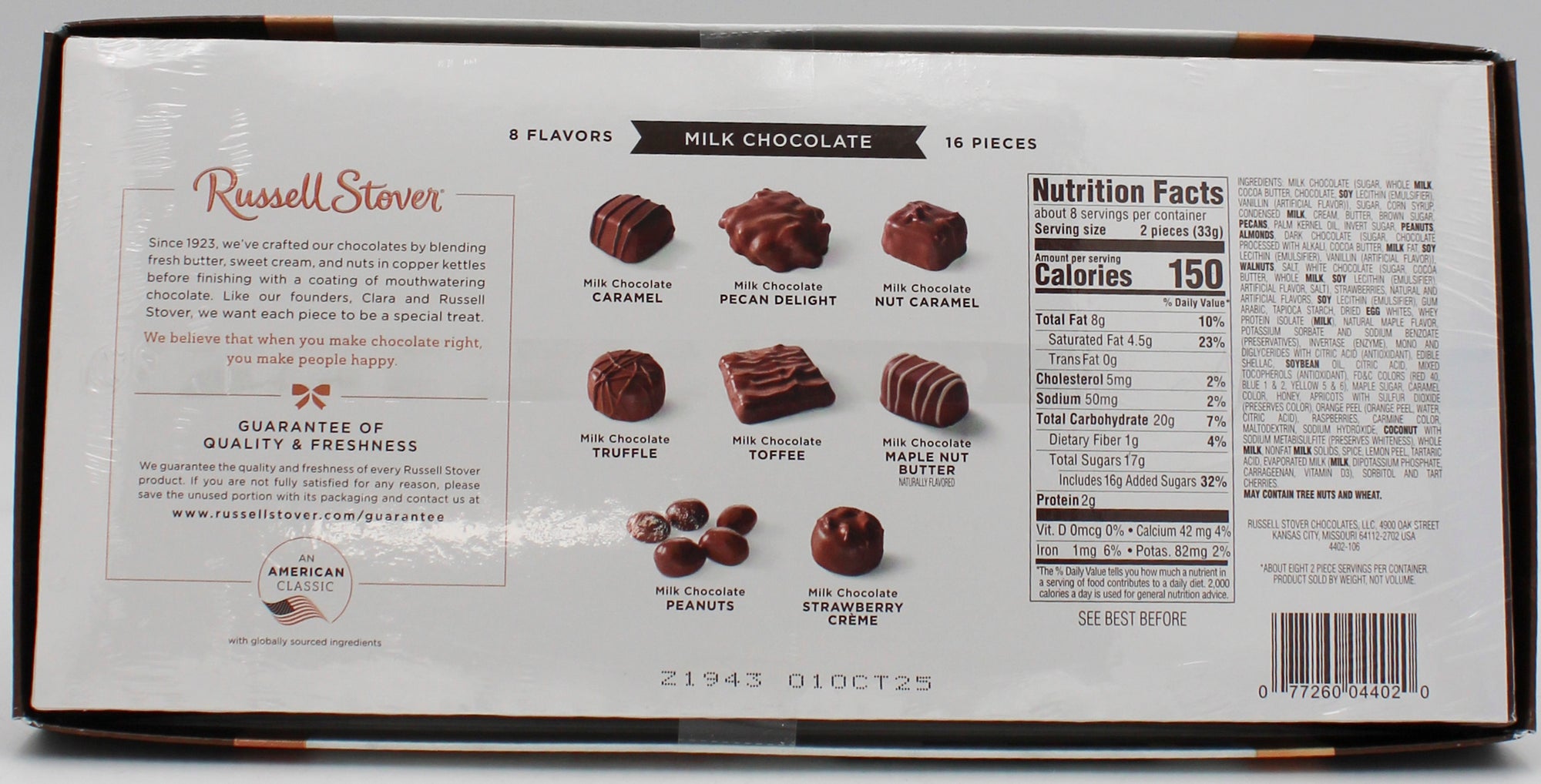 RUSSELL STOVER  ASSORTED BOXED CHOCOLATES FLOORSTAND (40 Boxes per Floorstand)   Best By 9/1/2025