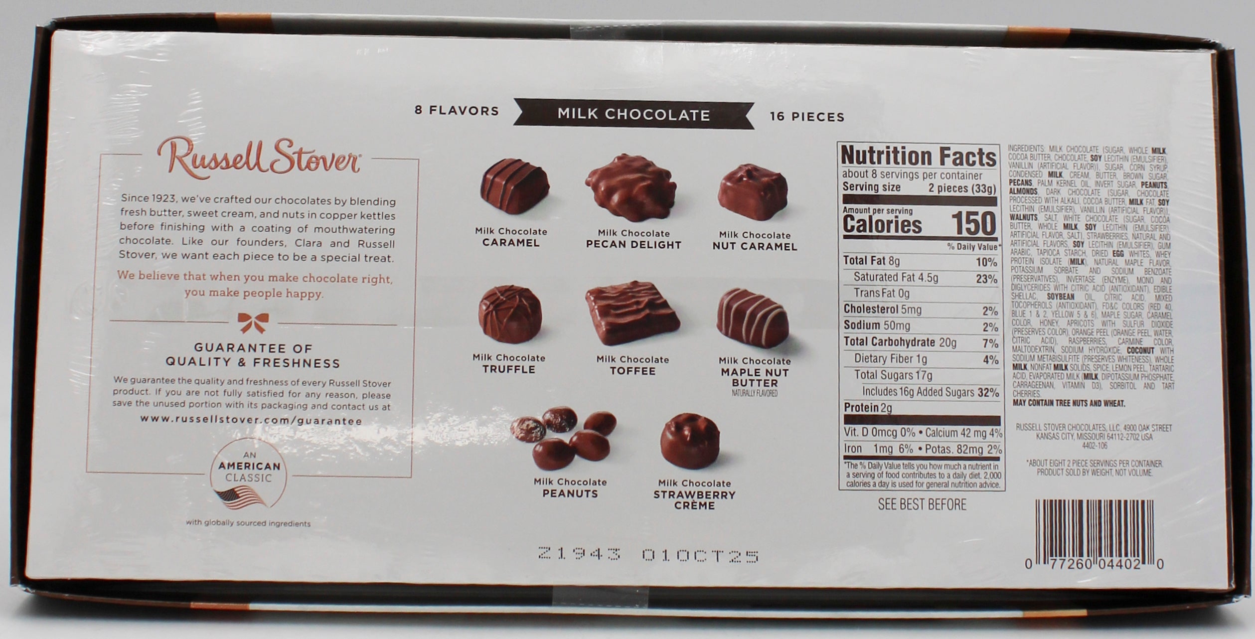 RUSSELL STOVER  ASSORTED BOXED CHOCOLATES FLOORSTAND (40 Boxes per Floorstand)   Best By 9/1/2025