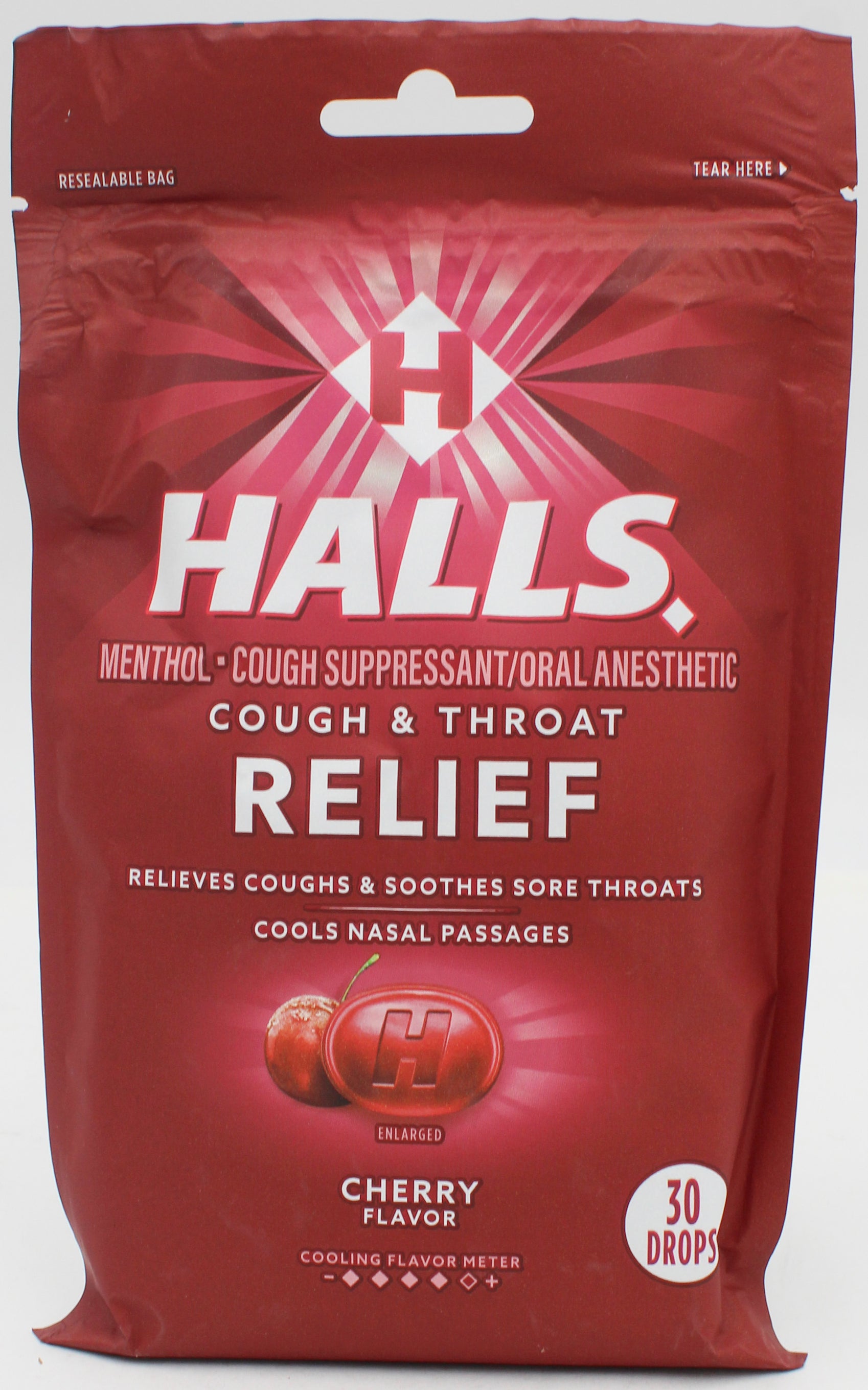 HALLS CHERRY 30 PC BAG EXP 1/21/27