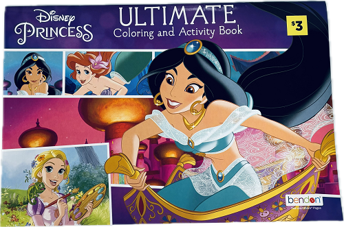 DISNEY PRINCESS ULTIMATE GIANT COLORING AND ACTIVITY BOOK 32PG 16"X10.75" PP. $3