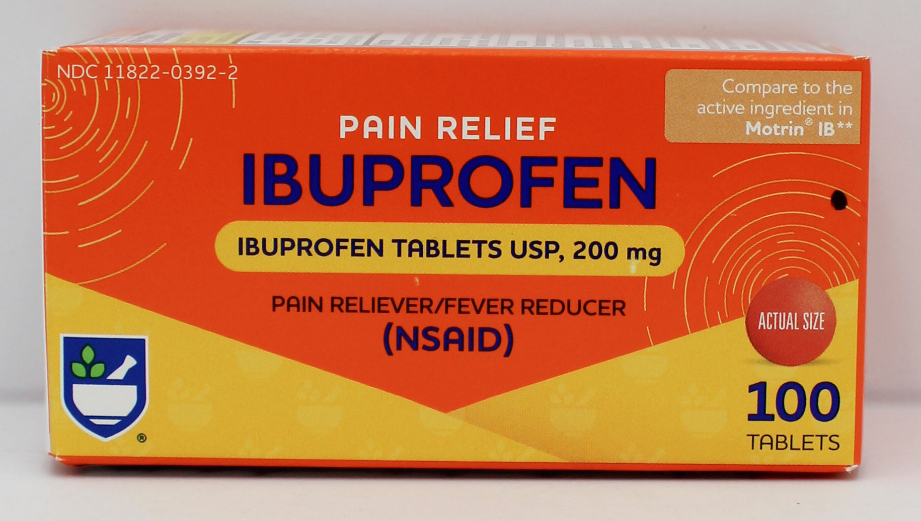RITE AID PAIN RELIEF IBUPROFEN TABLETS 100ct EXP 11/15/2027