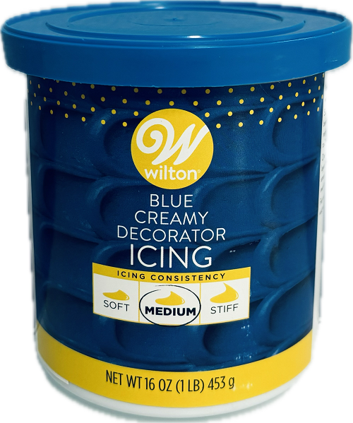 WILTON CREAMY DECORATOR ICING 16oz BLUE BEST BY 12/24