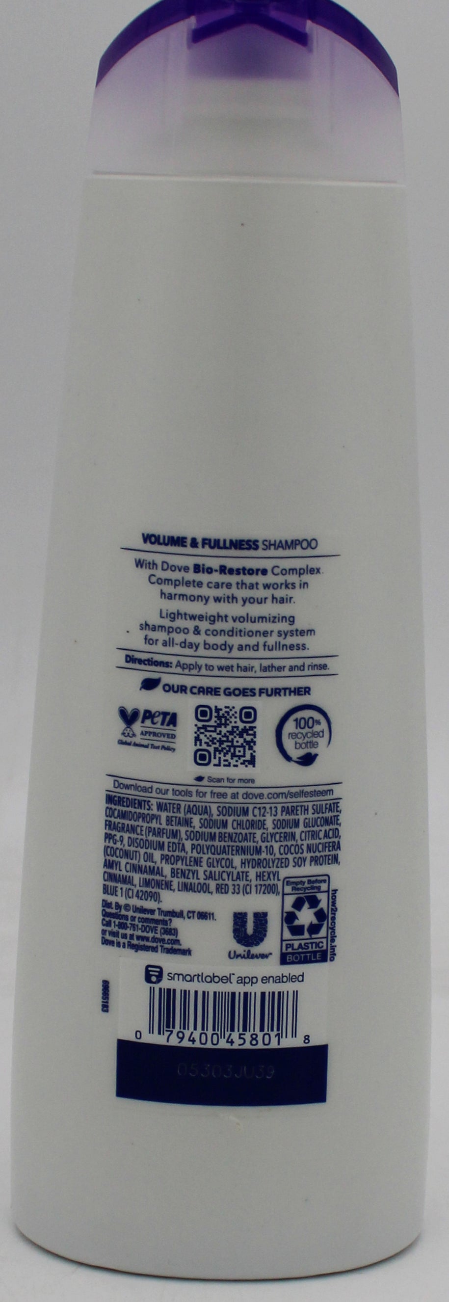 DOVE NUTRITIVE SOLUTIONS SHAMPOO VOLUME & FULLNESS 12oz