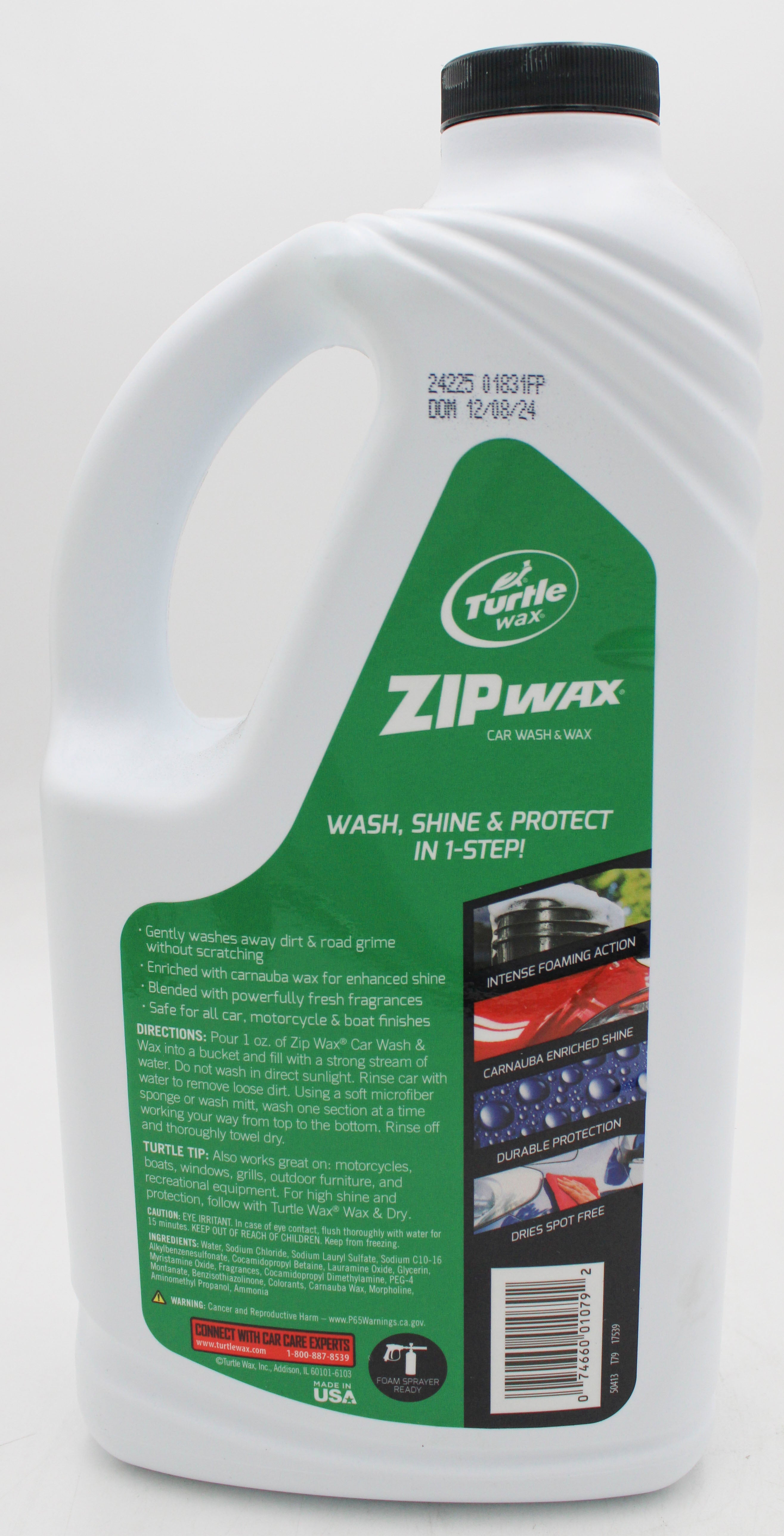 SP TURTLE WAX ZIP WAX CAR WASH 64oz