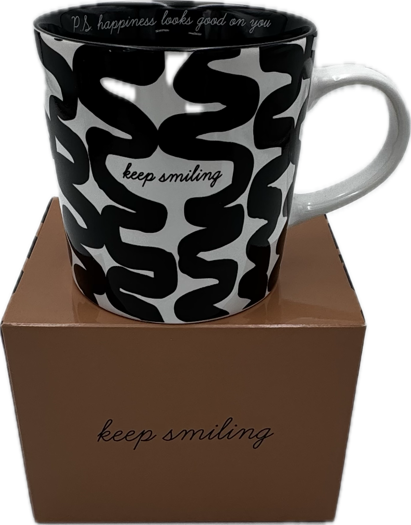KEEP SMILING MUG 18OZ