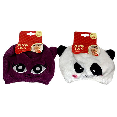PLUSH PAL KIDS HAIR TOWEL-ASST/NI