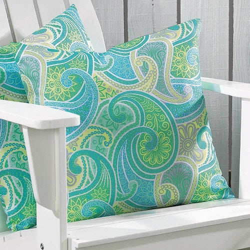 SUMMER PAISLEY 18" PILLOW COVER