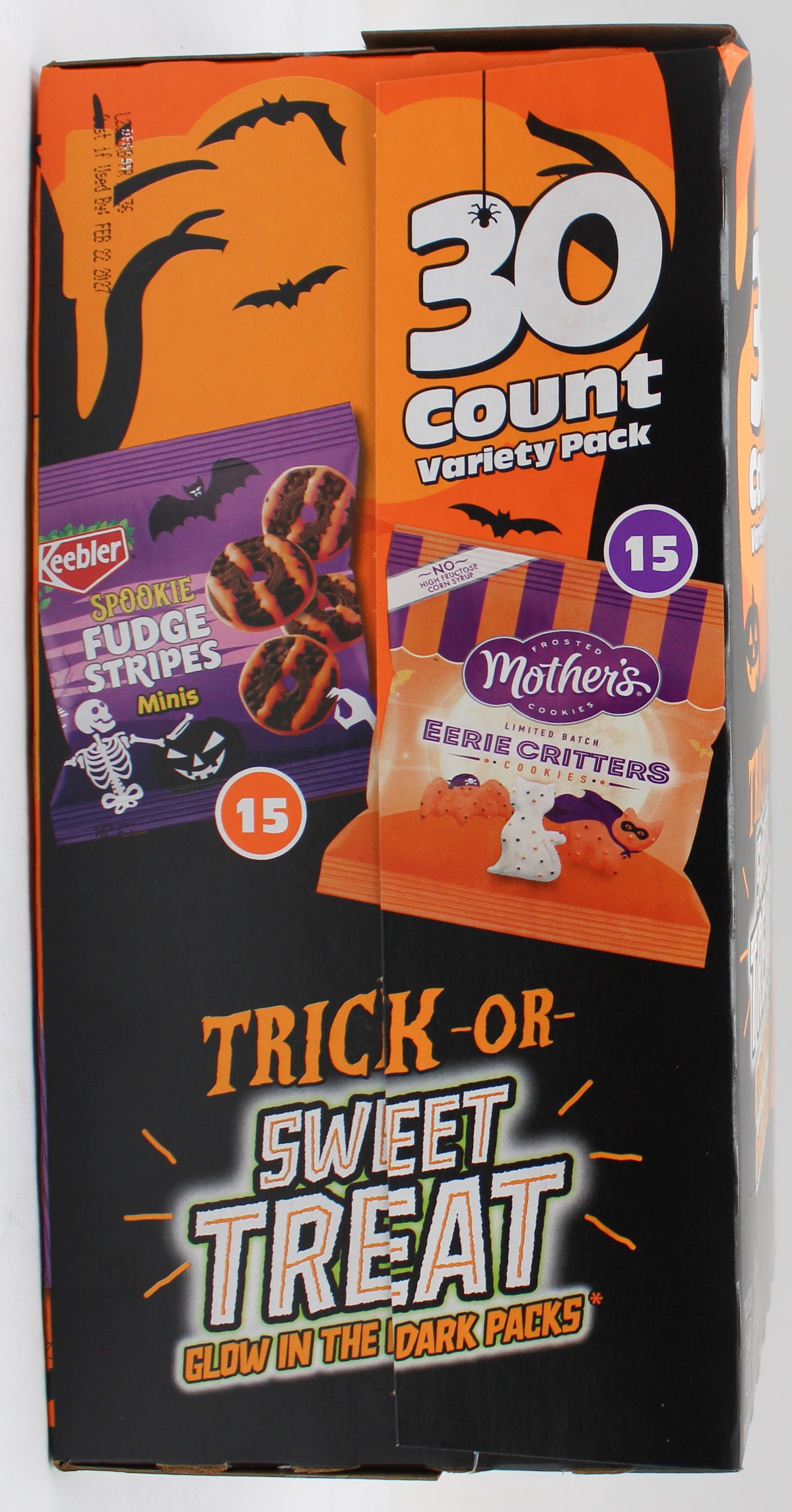 KEEBLER HALLOWEEN VARIETY SNACK BOX 30ct BB 2/22/27