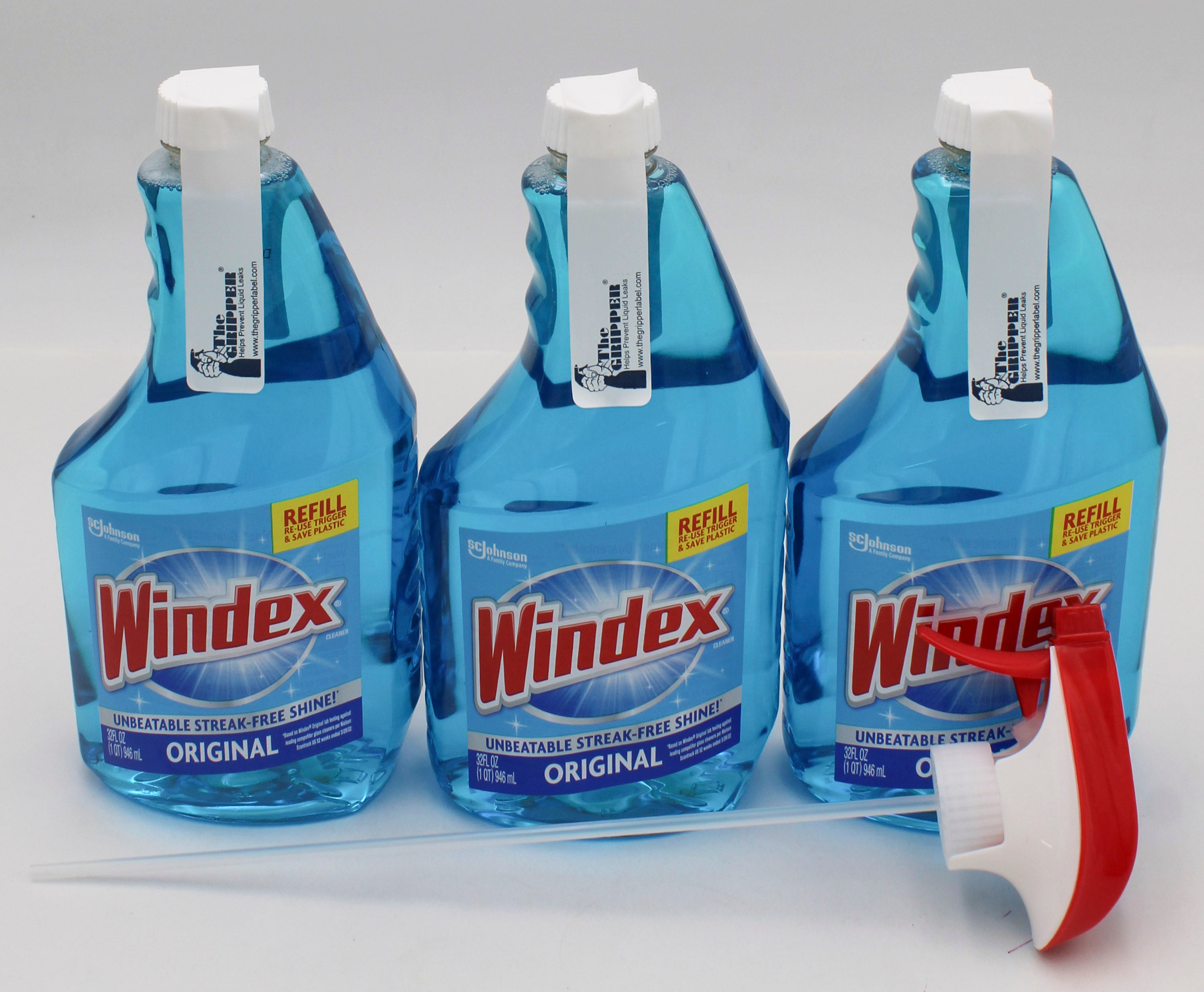 WINDEX ORIGINAL SPRAY 32oz 3 PACK AND 1 TRIGGER US