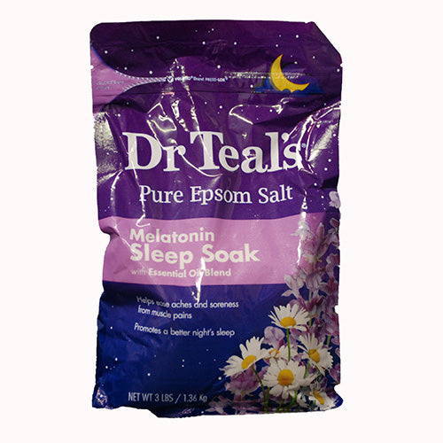 SP DR TEAL'S EPSOM SALT 3lbs MELATONIN SLEEP SOAK NI