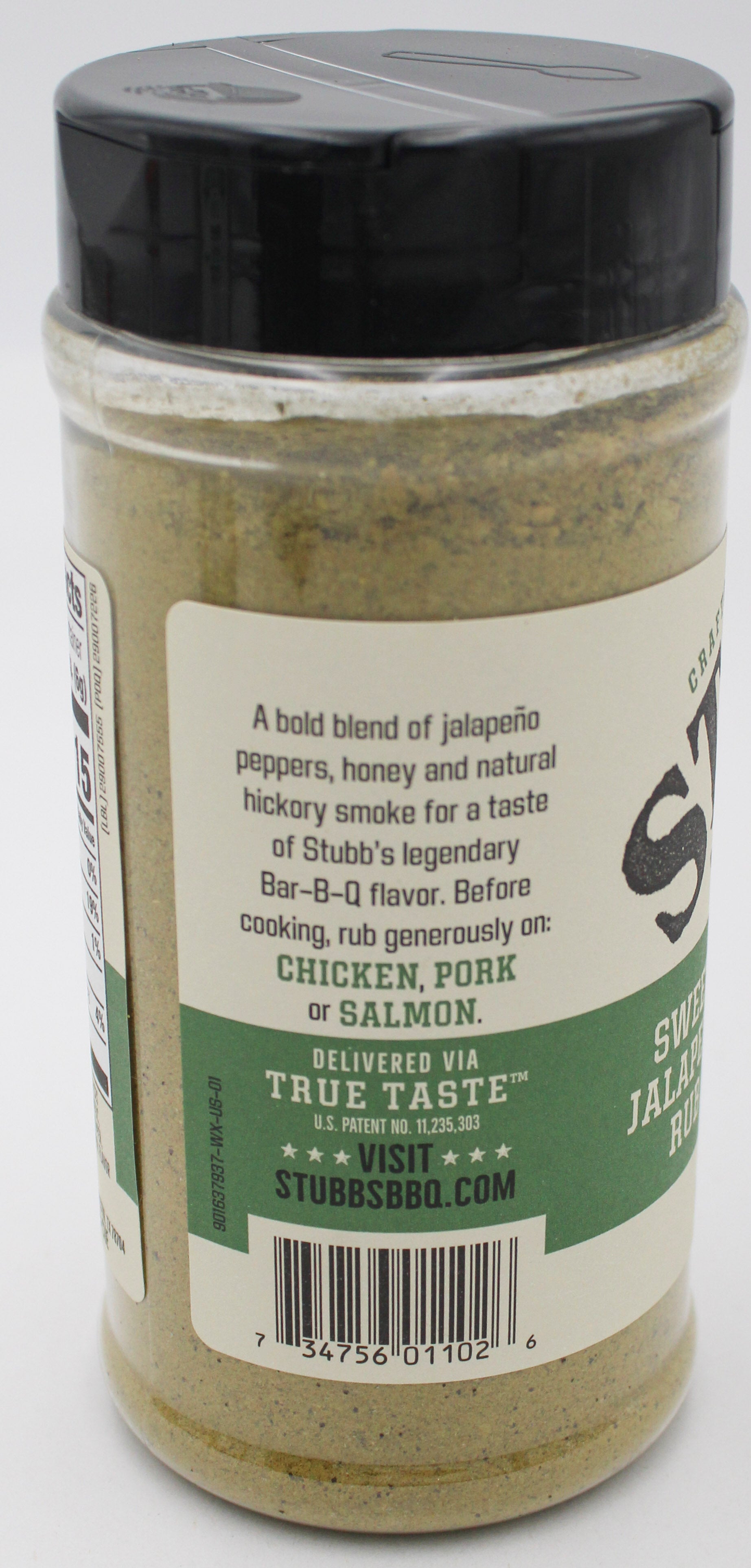 STUBBS SWEET JALAPENO RUB 11.4 Oz BB 6/22/26