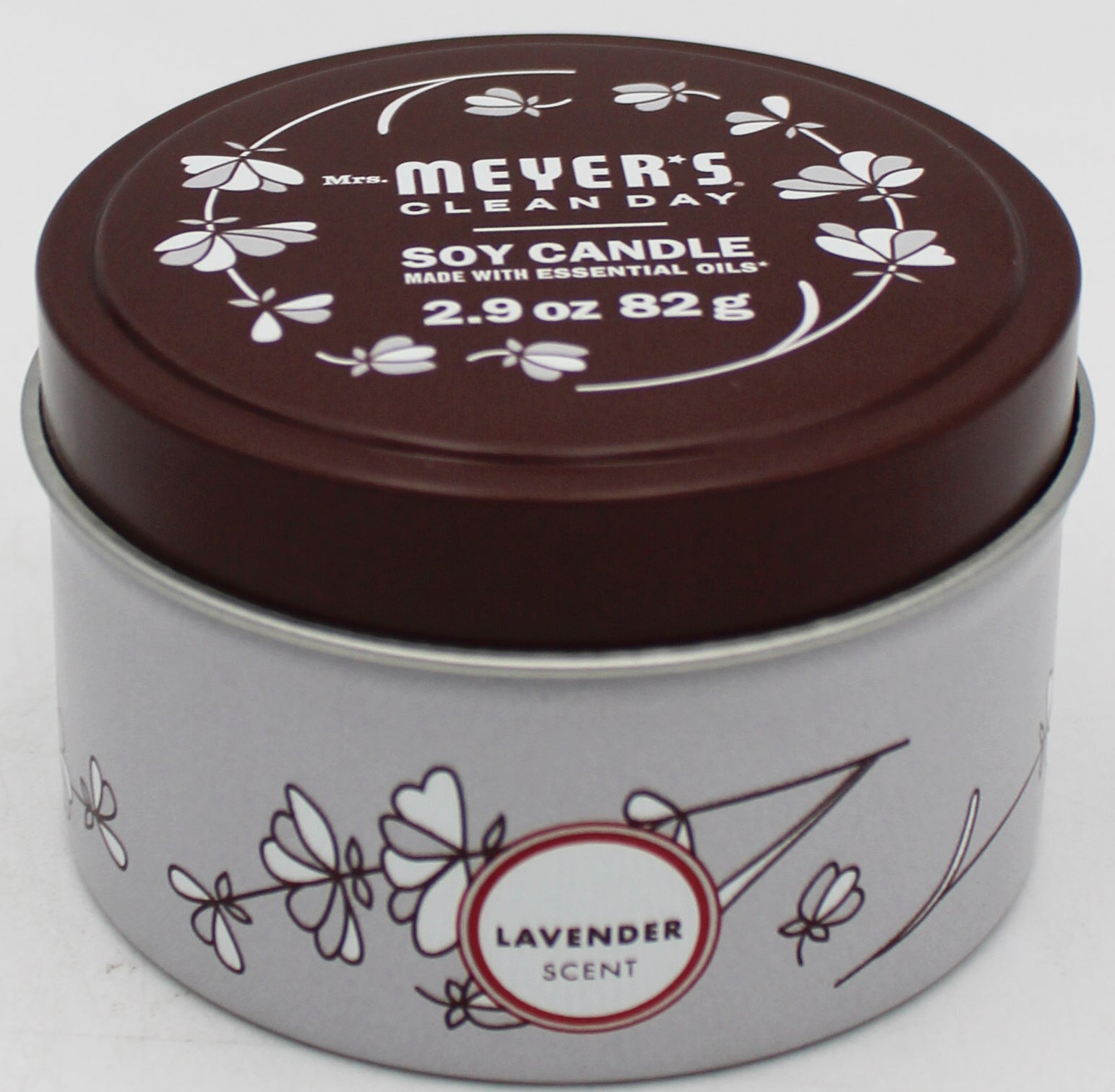 MRS MEYERS TIN CANDLE LAVENDER 2.9oz US'