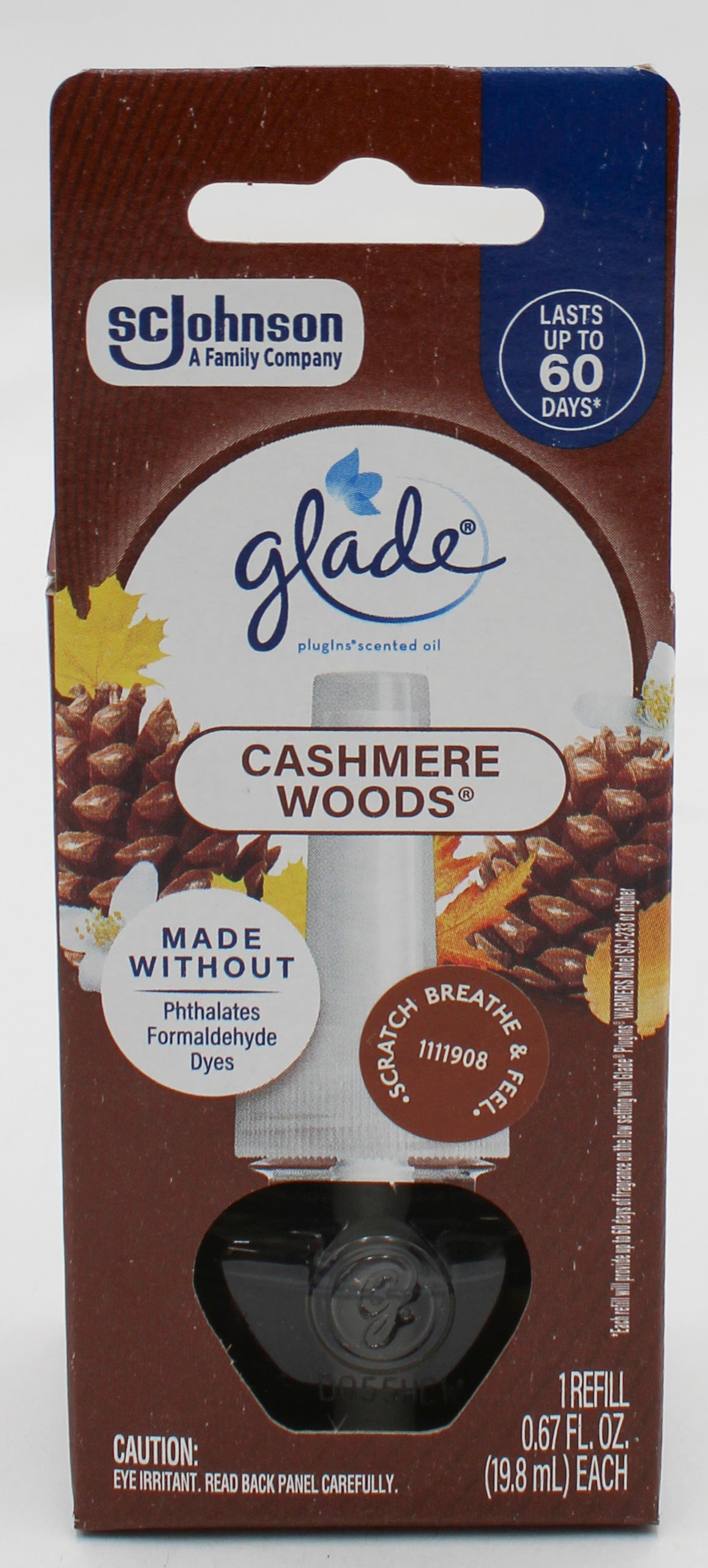 GLADE PLUGINS SCENTED OIL CASHMERE WOODS 1ct 0.67oz