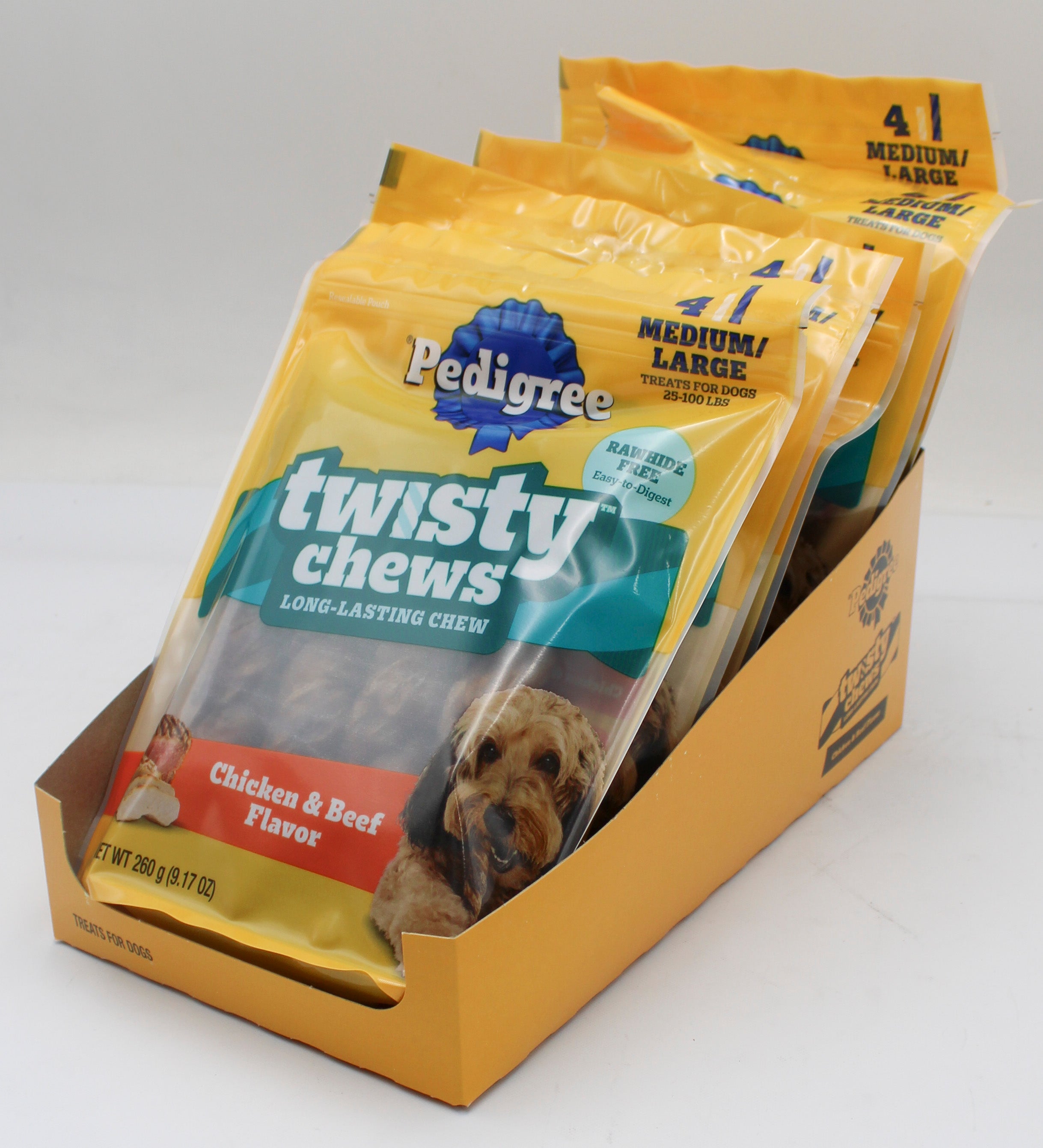 PEDIGREE TWISTY CHEWS MIXED MEDIUM/LARGE 9.17oz BB 3/9/2027