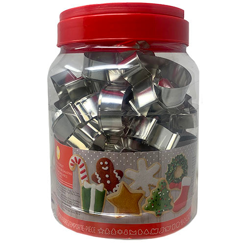 SP XMAS JAR MTL COOKIE CUTTER SET 40CT