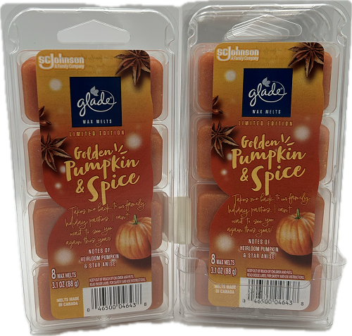 GLADE WAX MELTS GOLDEN PUMPKIN SPICE 3.1oz US